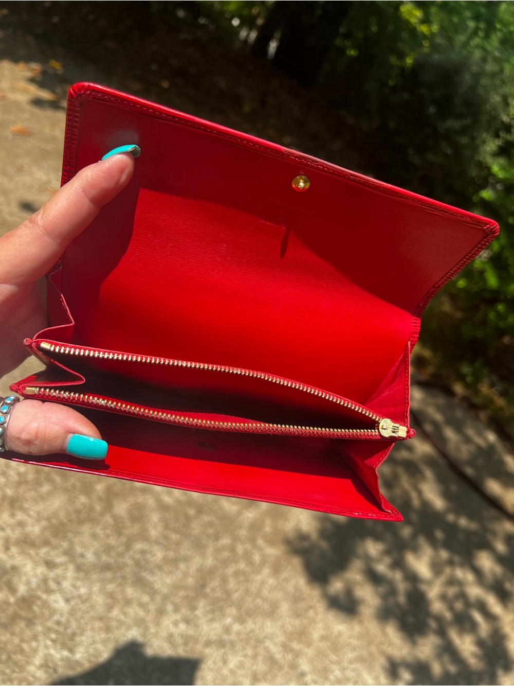 Louis Vuitton Red Epi Leather Continental Wallet - Picture 5 of 15
